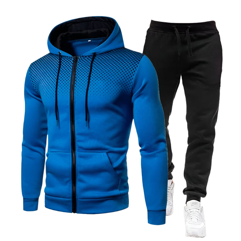 Casual Fleece Jogging Sæt til Mænd | Med Bukser og Hætte