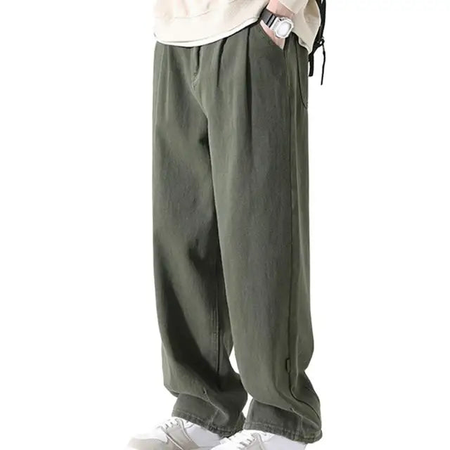 Vintage-Inspirerede Chinos til Ham | Løs Komfort