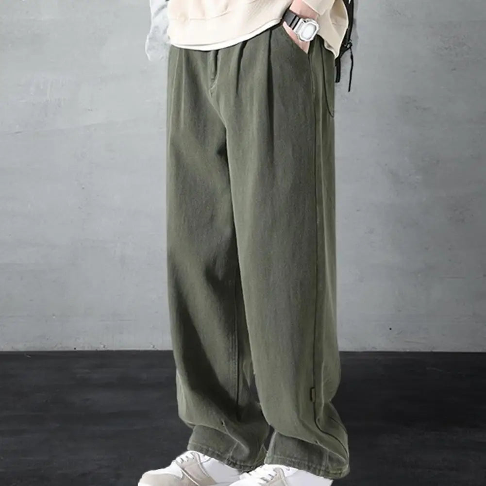 Vintage-Inspirerede Chinos til Ham | Løs Komfort