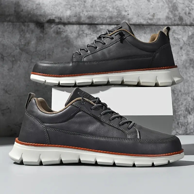 Herresneakers i Ægte Læder | Casual og Elegant Udtryk
