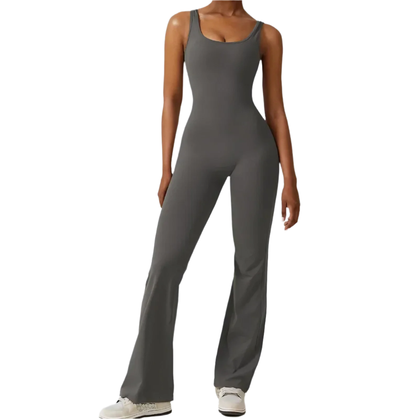 Stretchy Jumpsuit til Damer | Udskæring på Ryggen & Skåle