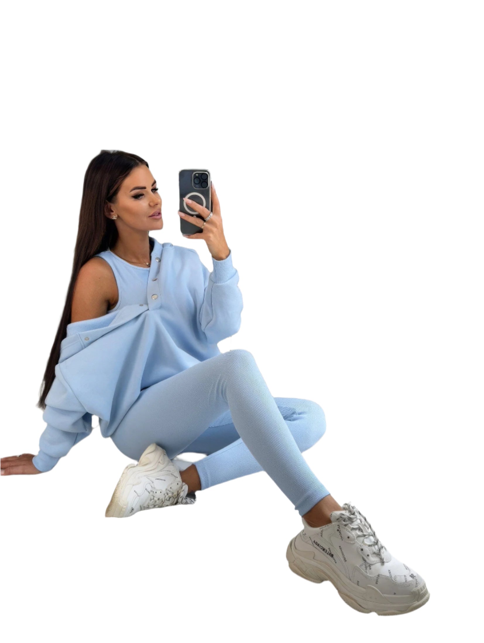 Casual Lounge Sæt i Tre Dele | Elegant og Afslappet