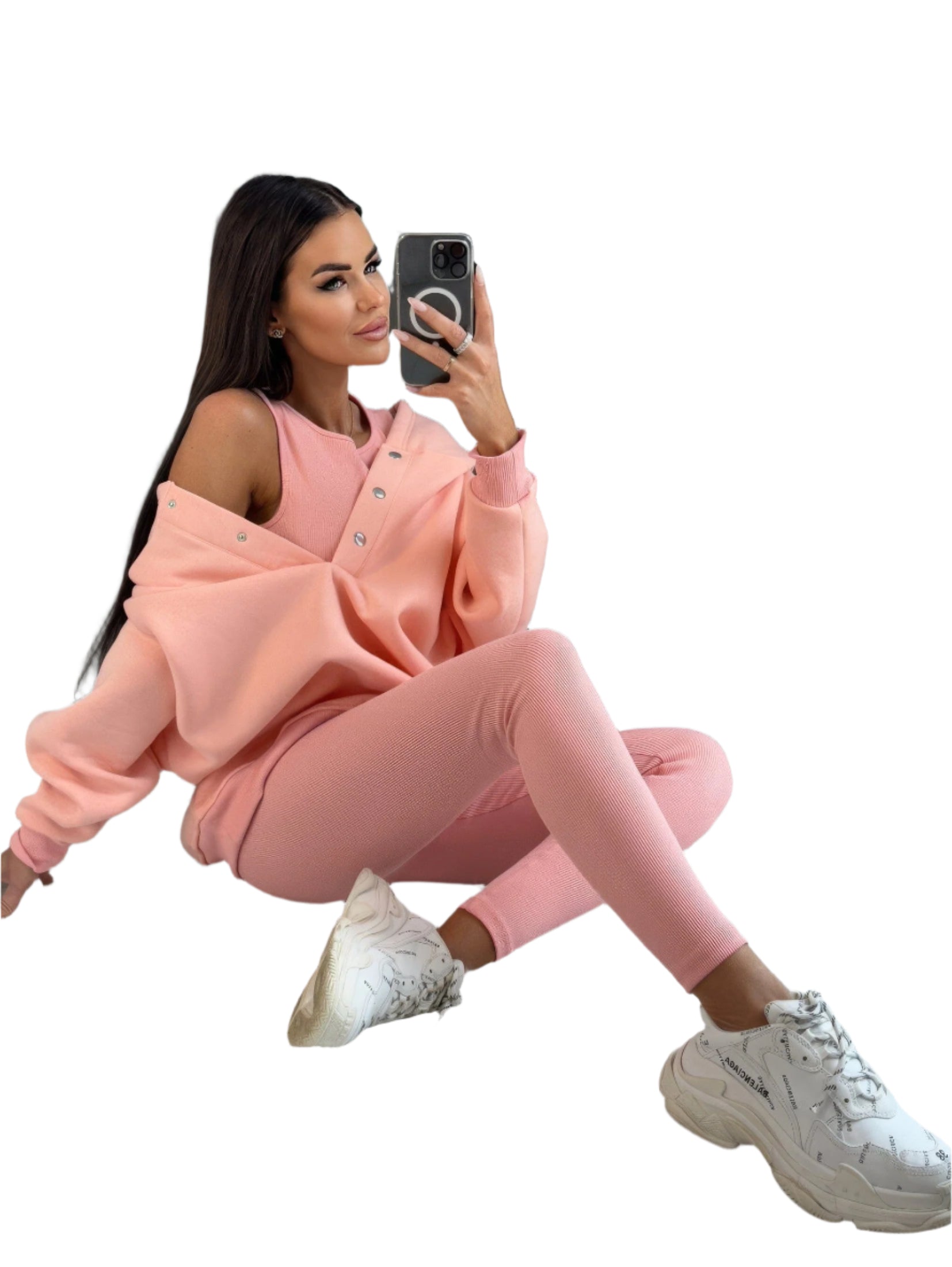 Casual Lounge Sæt i Tre Dele | Elegant og Afslappet