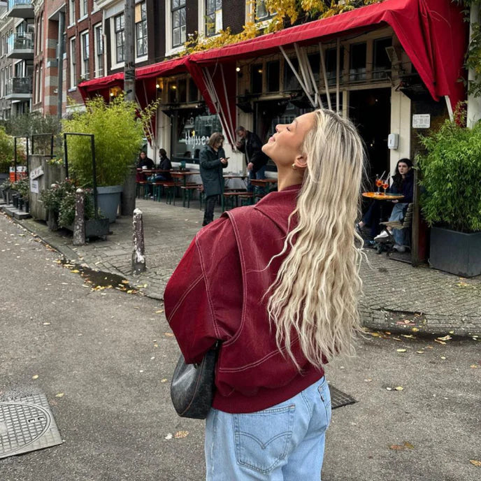 Moderne Læderjakke til Kvinder | Vegansk & Komfortabel