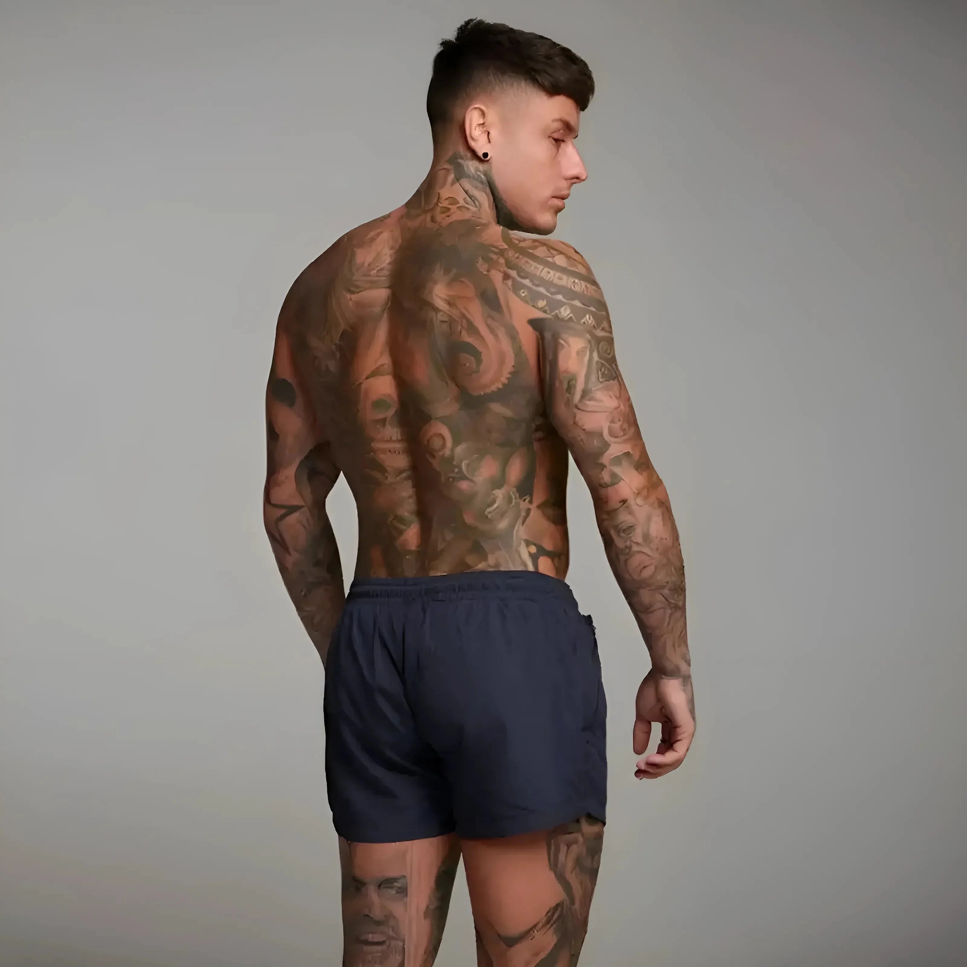 Herre Badeshorts med Lomme | Hurtigtørrende og Stilfuld