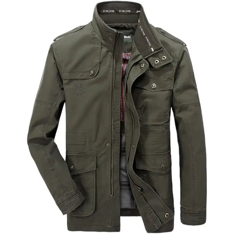 Herrejakke i Militærstil | Casual og Maskulint Look