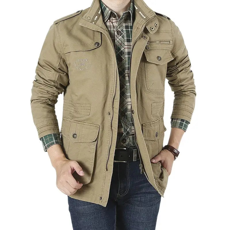 Herrejakke i Militærstil | Casual og Maskulint Look