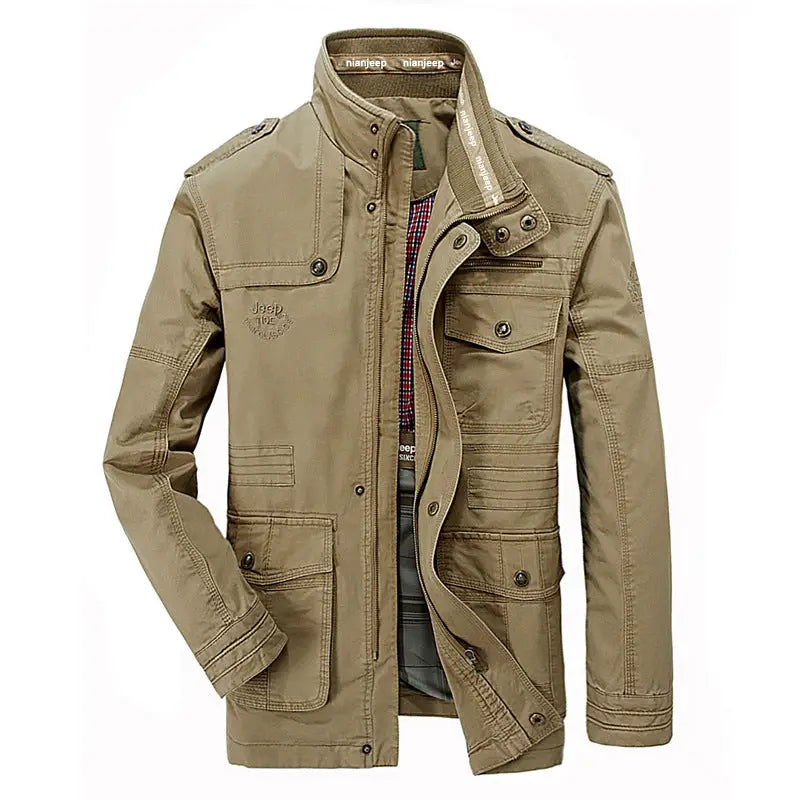 Herrejakke i Militærstil | Casual og Maskulint Look