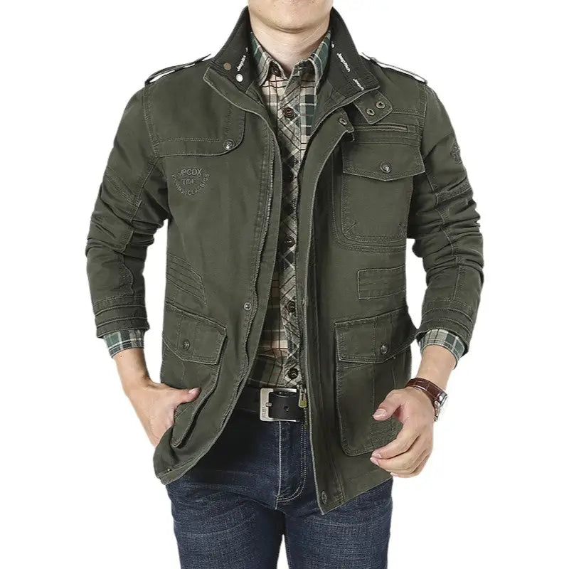 Herrejakke i Militærstil | Casual og Maskulint Look