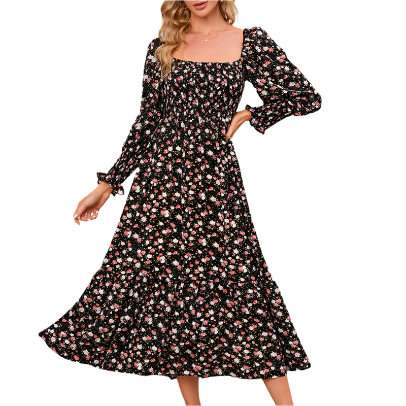 Kjole i Boheme-Stil | Luftig og Blomstret til Forår og Sommer