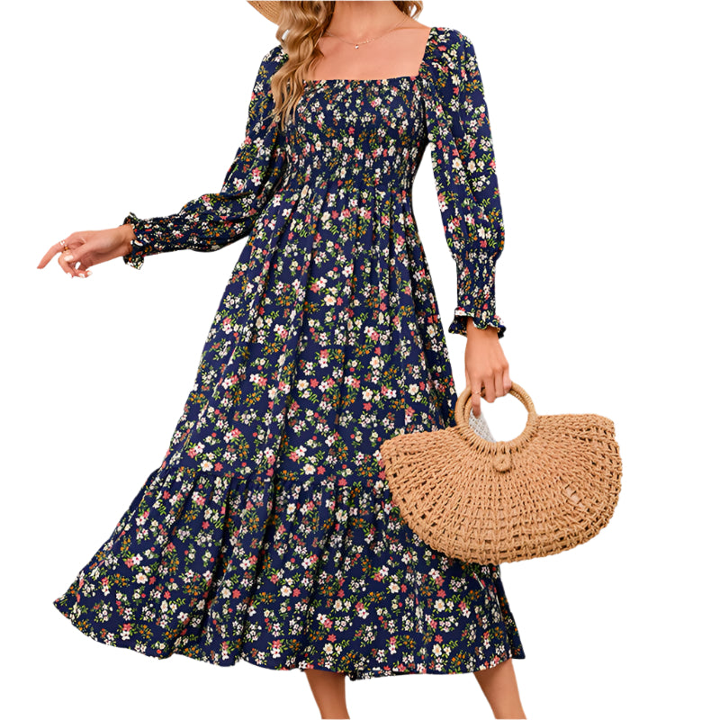 Kjole i Boheme-Stil | Luftig og Blomstret til Forår og Sommer